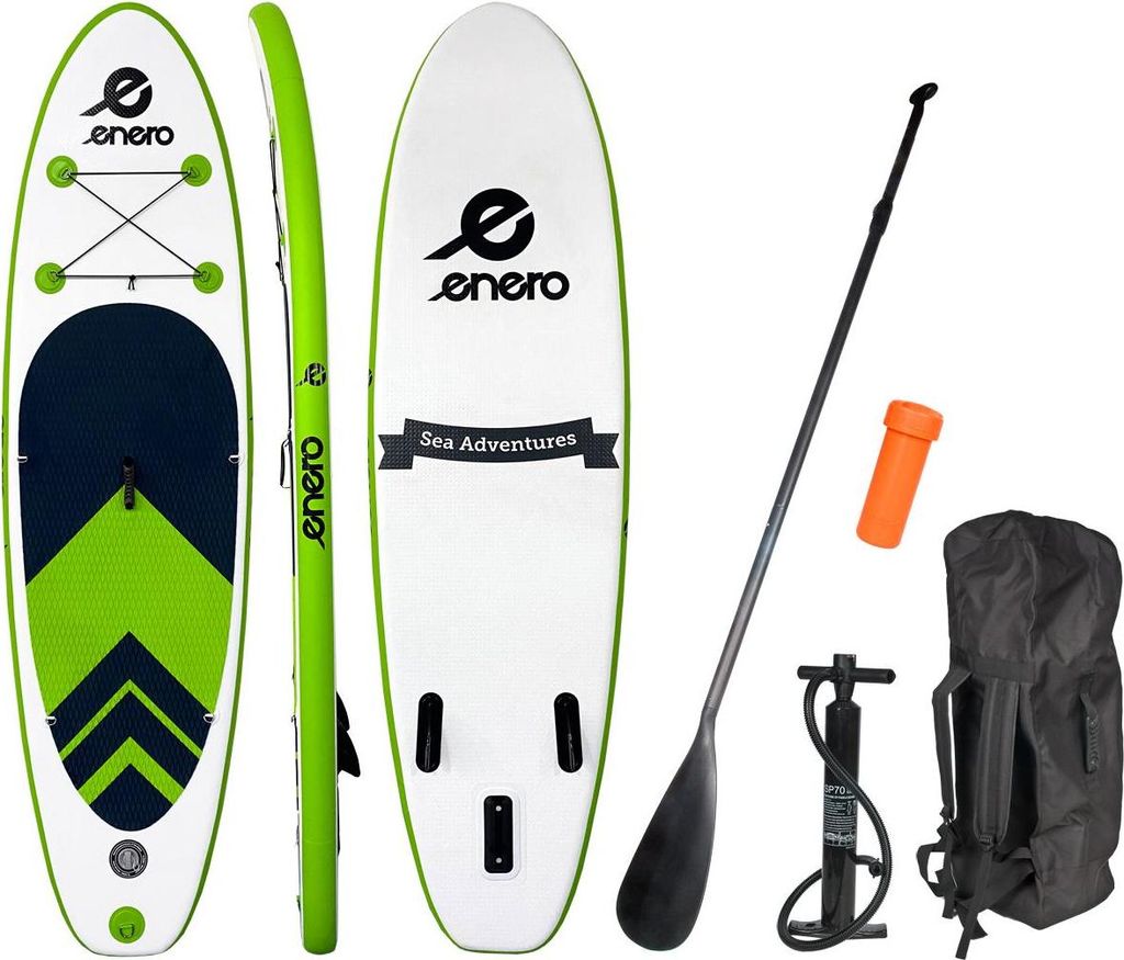 ENERO Paddleboard SUP aufblasbar 275 x 76 x 10 Grün Produktbild 