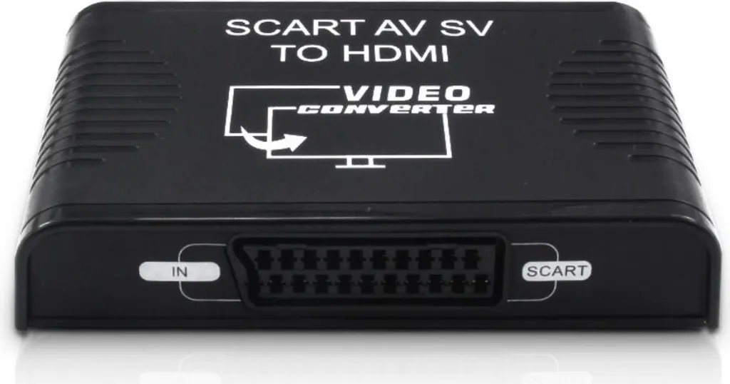 INF Convertisseur SCART S-Vidéo vers HDMI - Adaptateur Péritel 1080p