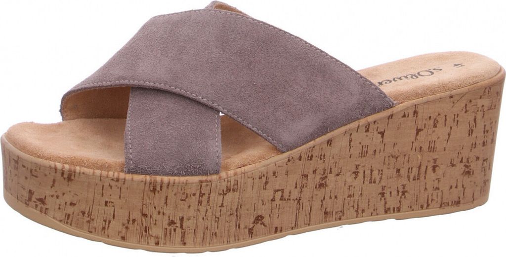 s.Oliver Damen Pantolette in Beige, Größe 39