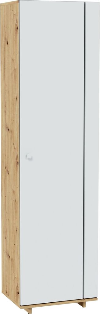 Furniture24 Regalschrank Modico MC-02 Schrank Drehtürenschrank 1 türiger Halbschrank mit 4 Einlegeboden