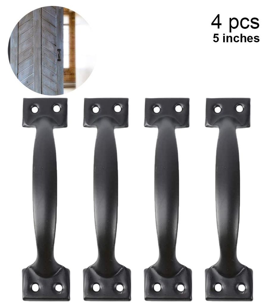4er-Set Scheunentorgriffe, Torgriffe für Holzzäune, Vintage-Schrankgriffe für Küchenschränke, Möbel, Schubladen, Schrankbeschläge
