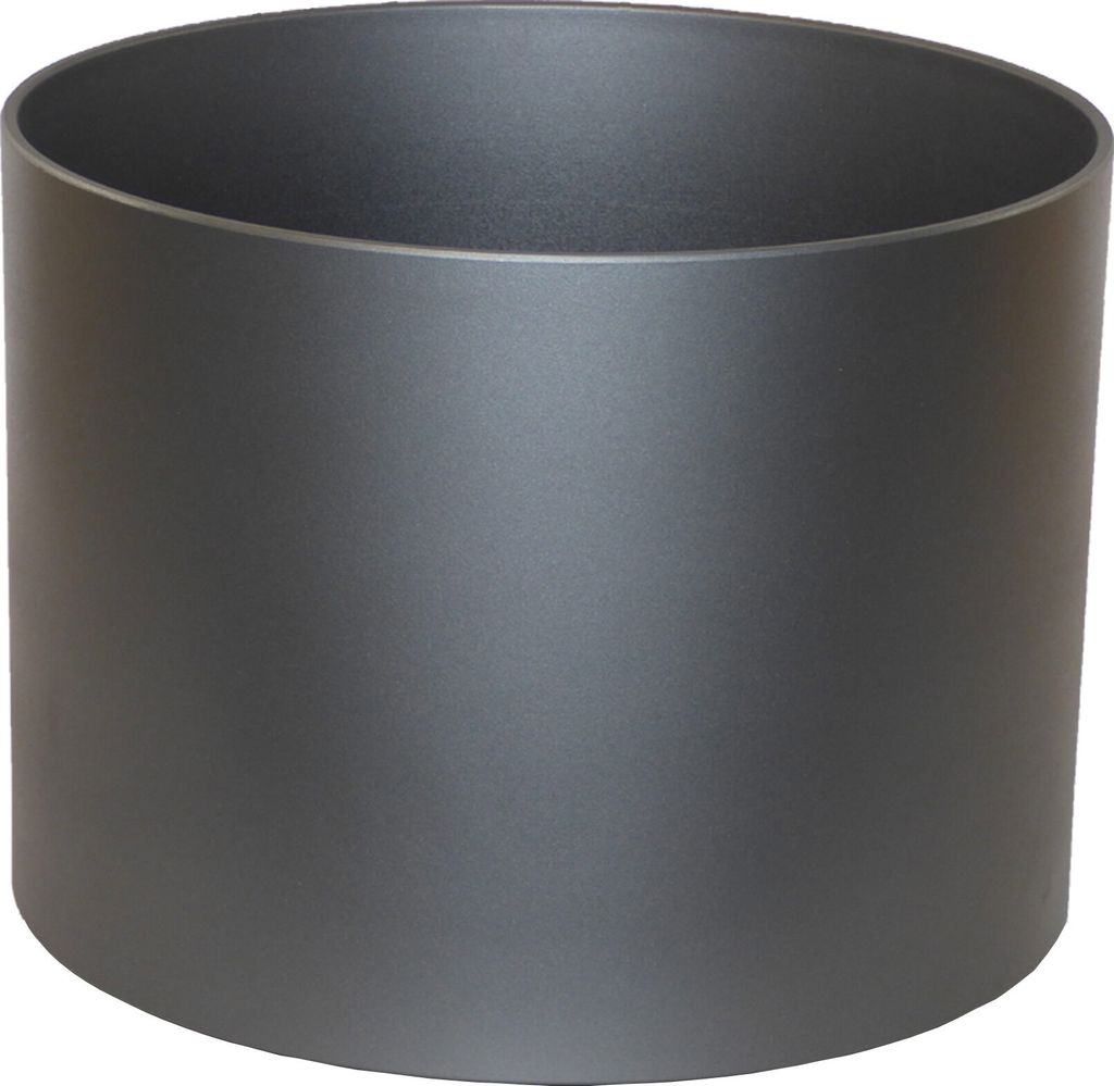 Kunststoff Hydro Blumenkübel Elegance RU37 anthrazit metallic Ø 37.0 cm Höhe 37.0 cm ohne Rollen
