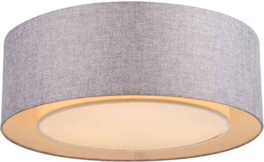 Plafonnier Gris Ø 52 cm - Éclairage Idéal pour Chambre ou Grand Salon
