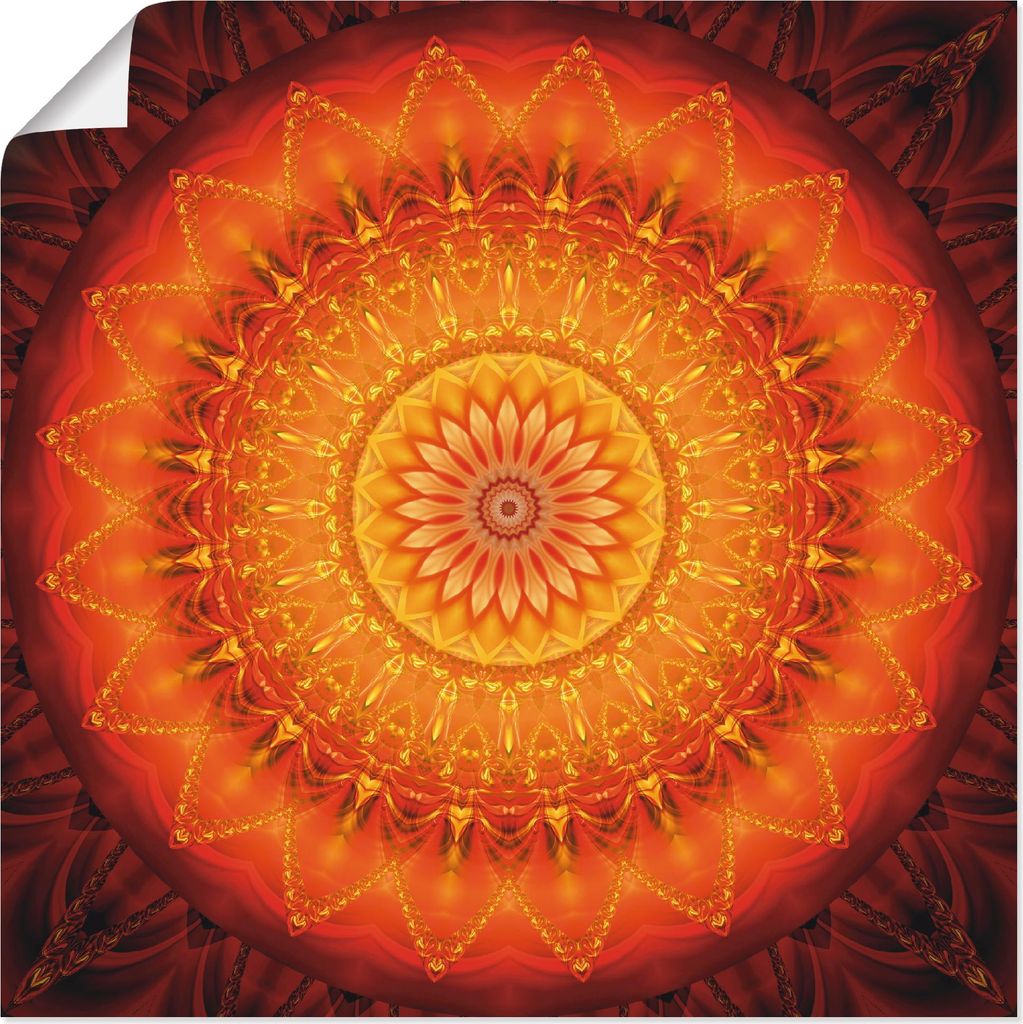 ARTland Poster Mandala Energie 1 Größe: 50x50 cm