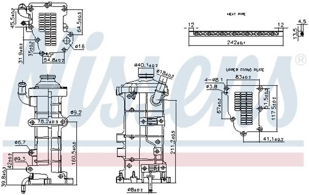 Radiateur EGR Nissens 989374 Haute Performance pour IVECO Daily VI