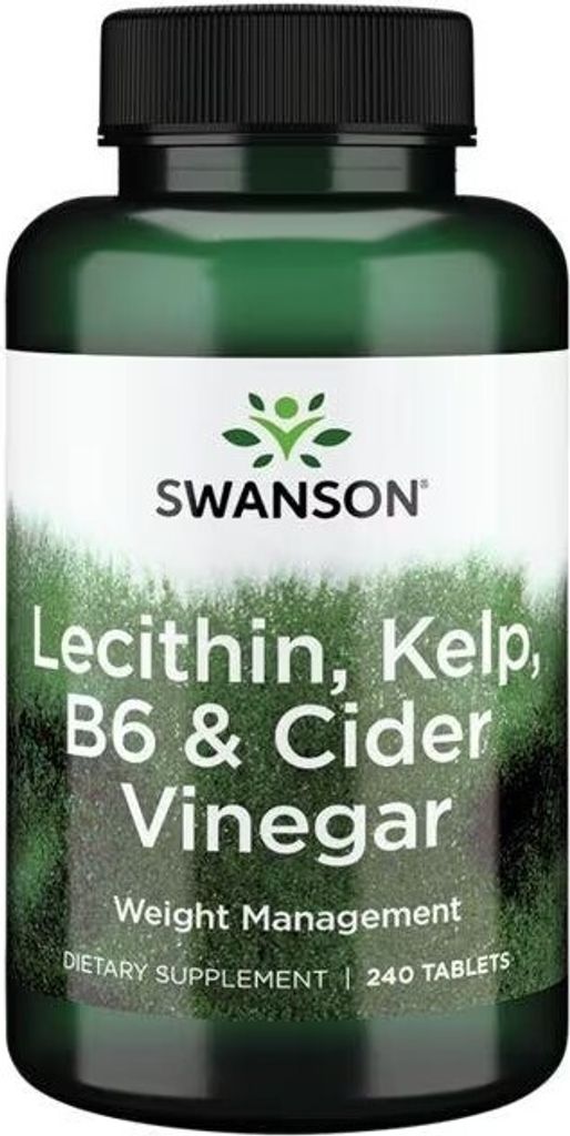 Lecitín, Kelp, B6 a apfelessig 240 tabliet Swanson Health Obrázok produktu 