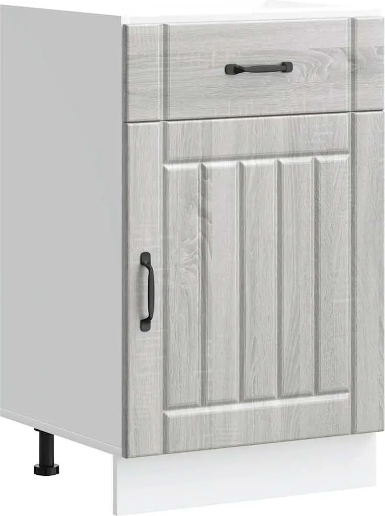 Mobile Cucina Lucca Grey Sonoma Legno - Base Economica e Robusta