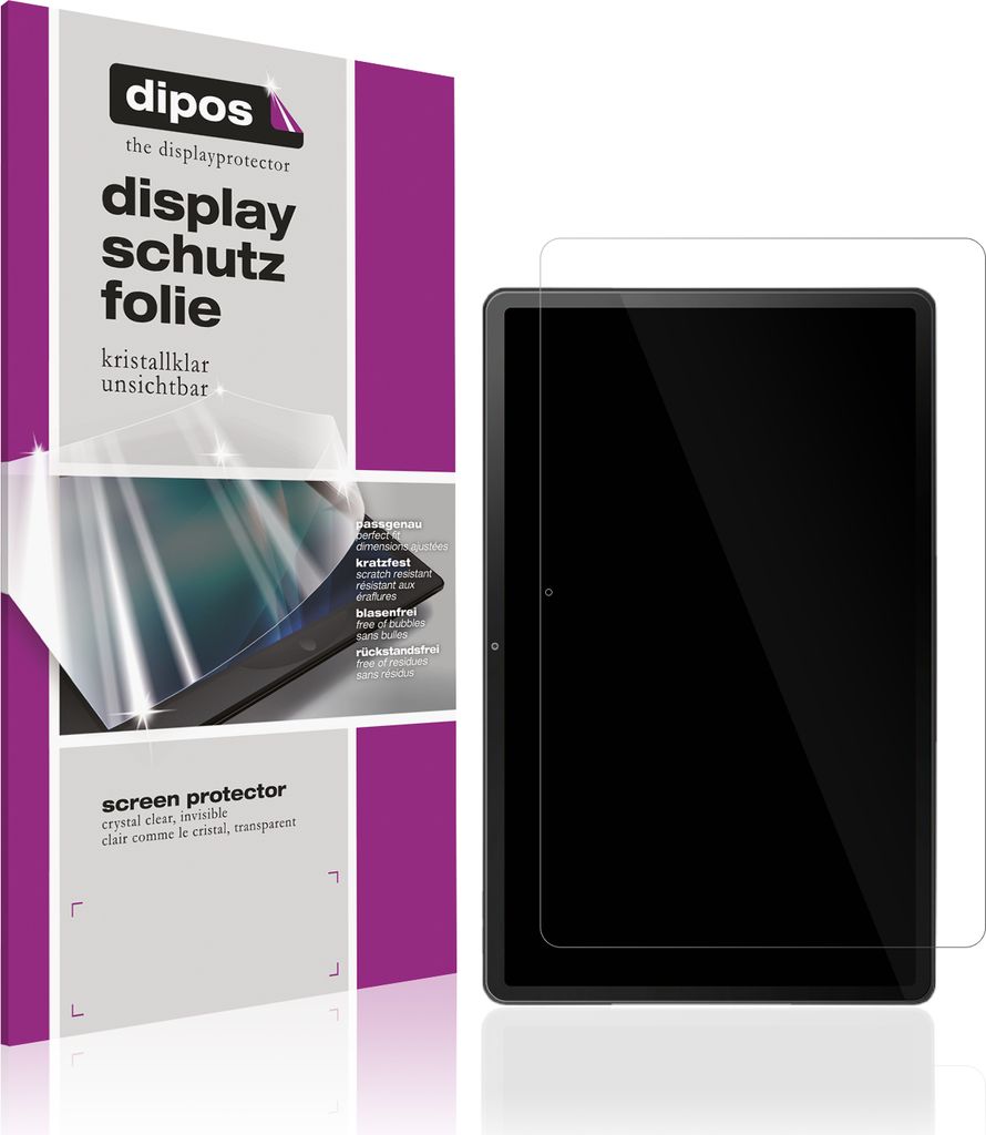 2x Schutzfolie für Lenovo Tab M10 Plus 2.Gen TB-X606F klar Displayschutzfolie Folie Display Schutz dipos