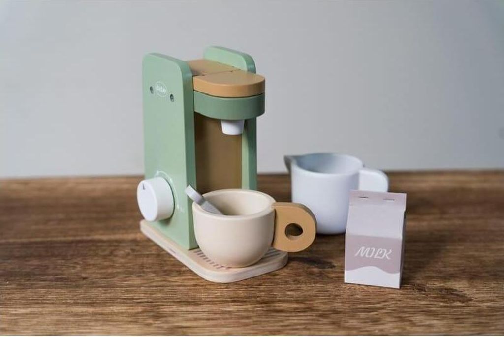 Dantoy Kinder-Spilezeug Kaffeemaschine aus Holz 4772