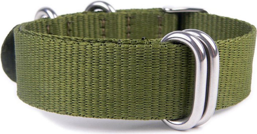 Minott Ersatzband Uhrenarmband Textil Band 18mm Olivgrün 19916