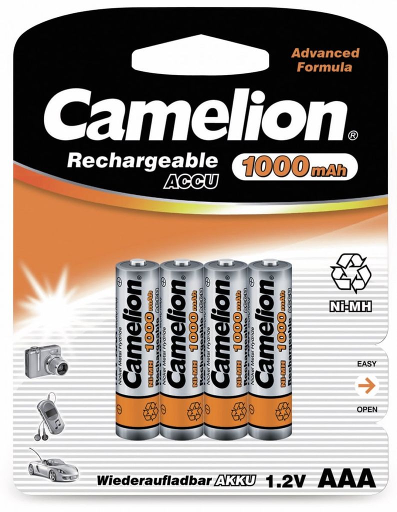 Camelion Ni-Mh Hr03 / Aaa / 1000Mah / 1,2V / Bp4 Produktbild 