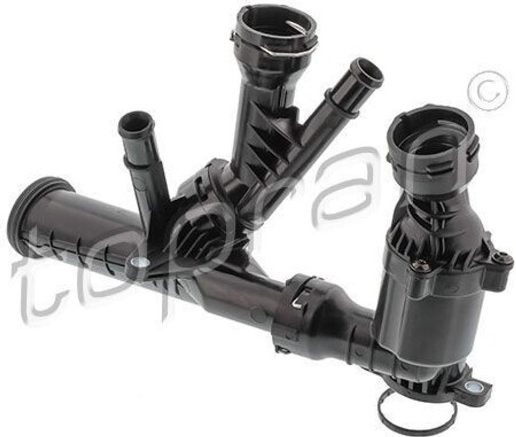 TOPRAN Thermostatgehäuse Kühlmittelreglergehäuse 638 784 für VW Golf VII Schrägheck (5G1, BQ1, BE1, BE2)