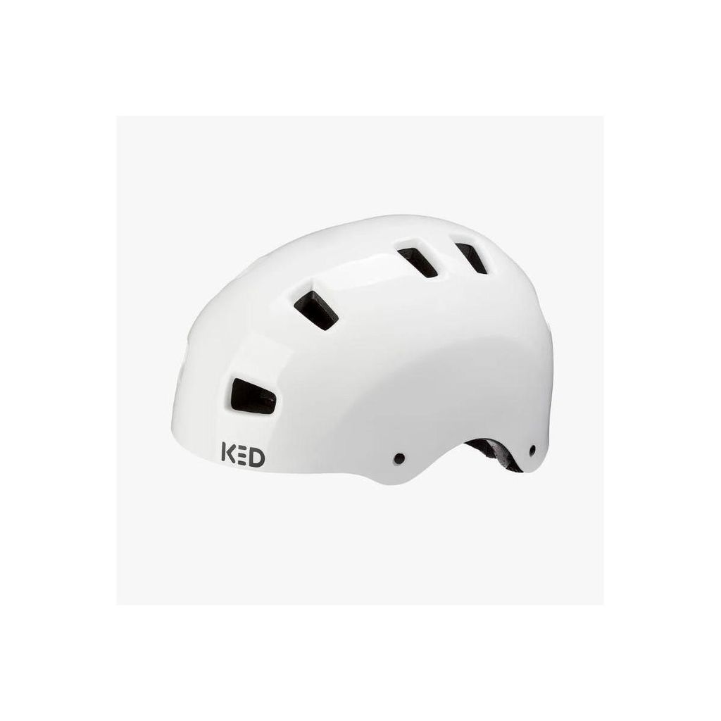 KED 5Forty Jugend Helm – Leichter Skate-Bike-Helm Mit QUICKSAFE Verstellsystem Und Maxshell Technologie Farbe: white Größe: 57-62 (L)