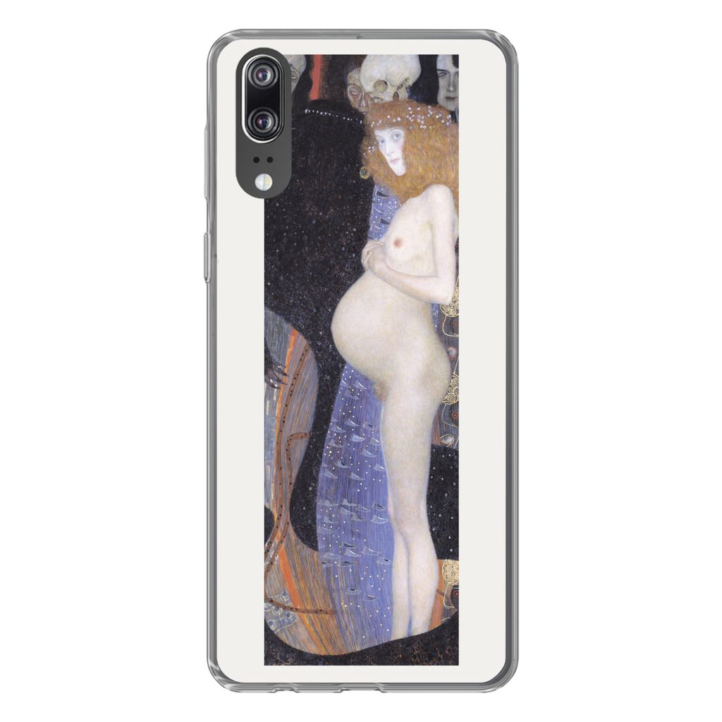 MuchoWow Handyhülle Schutzhülle Hülle für Huawei P20 Hoffnung I - Gustav Klimt Silikon Softcase Handy Hülle - Hardcover