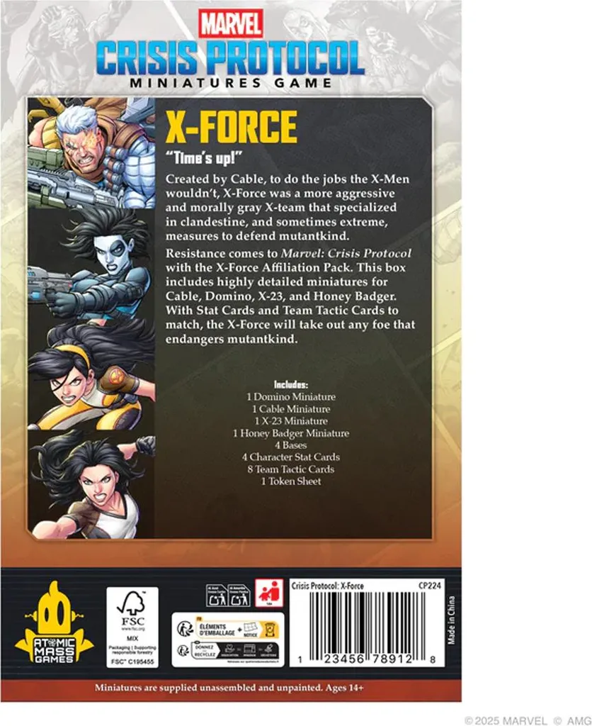 Optimisez votre équipe X-Force Marvel CP Pack d'affiliation complet