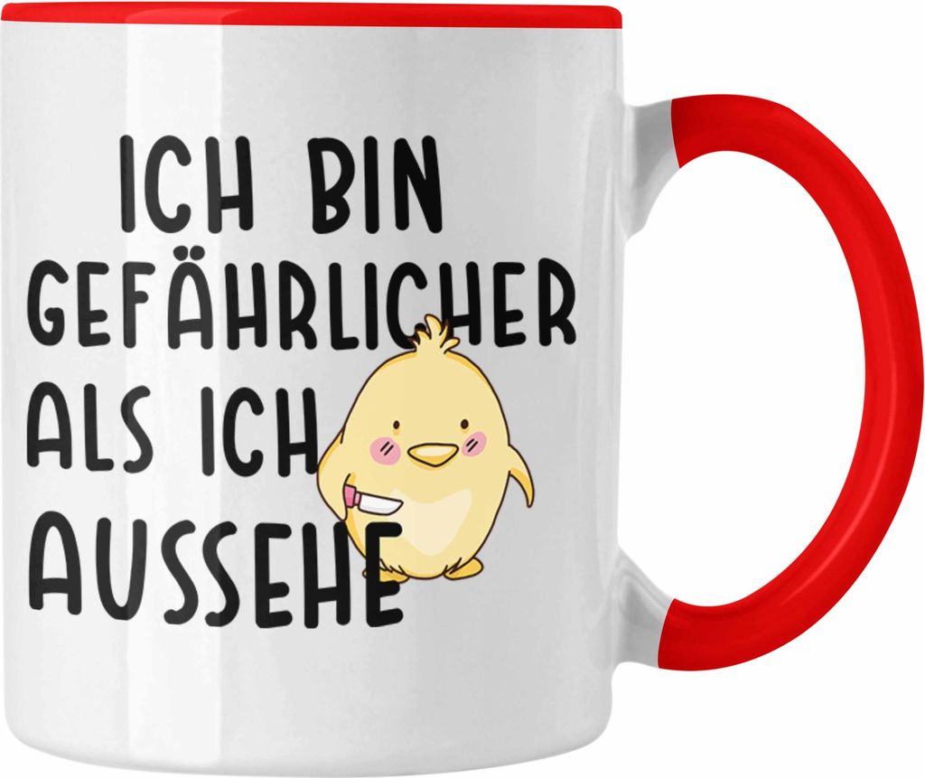 Trendation - Lustige Tasse Kollege Kollegin Geschenk Lustiger Spruch Kaffeetasse Sprüche Sarkasmus Tassen mit Sprüchen (Rot)