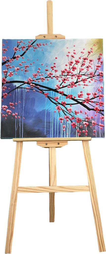 Malerstaffelei Holz 150 cm – Dreibein, Höhenverstellbar, Stabil