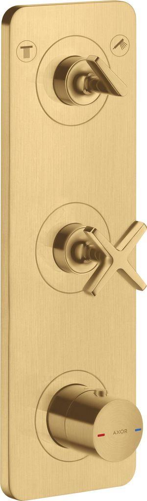 hansgrohe AXOR Citterio E Thermostatmodul Unterputzmodell 38 x 12 für 2 Verbraucher, 36703250