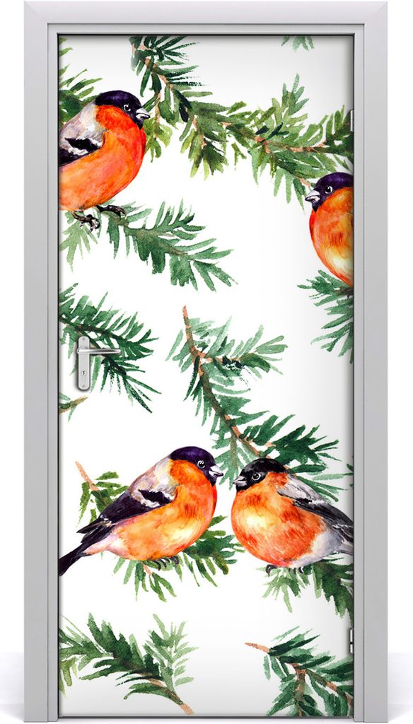 Tulup Türaufkleber 95x205 cm Dekorative Aufkleber Selbstklebend Wasserdichte Tapete Abnehmbar Schlafzimmer Wohnzimmer Wohnkultur - Robin und Nadel