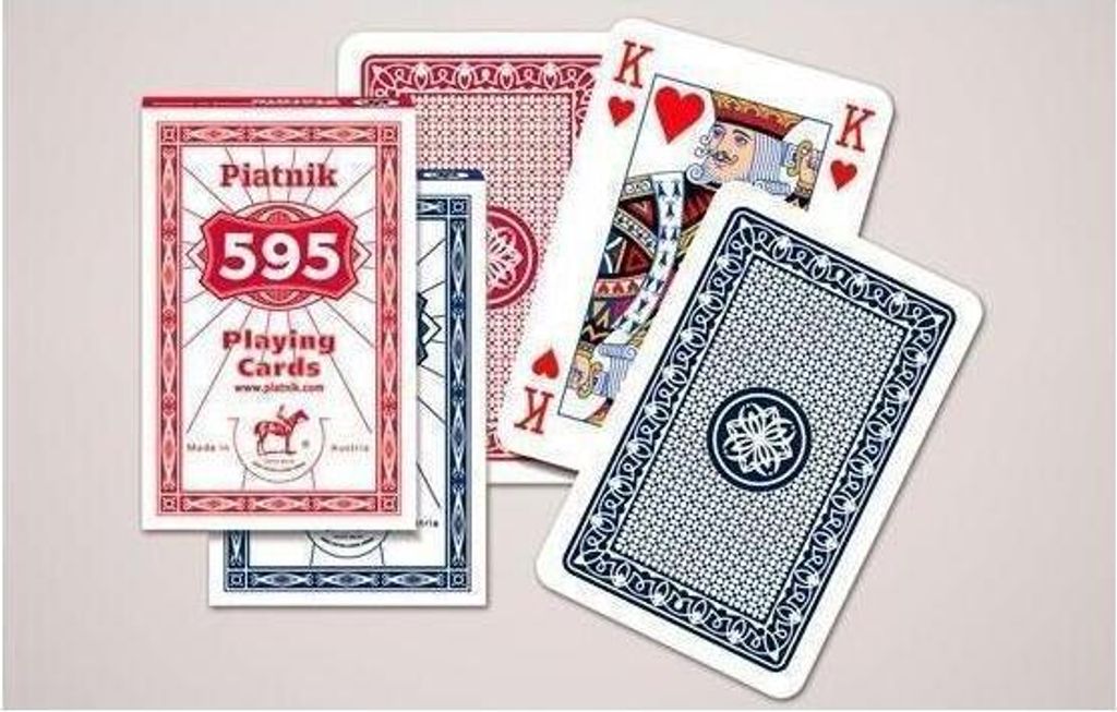 Piatnik Standard 595 – Plastikkarten für Bridge und Poker