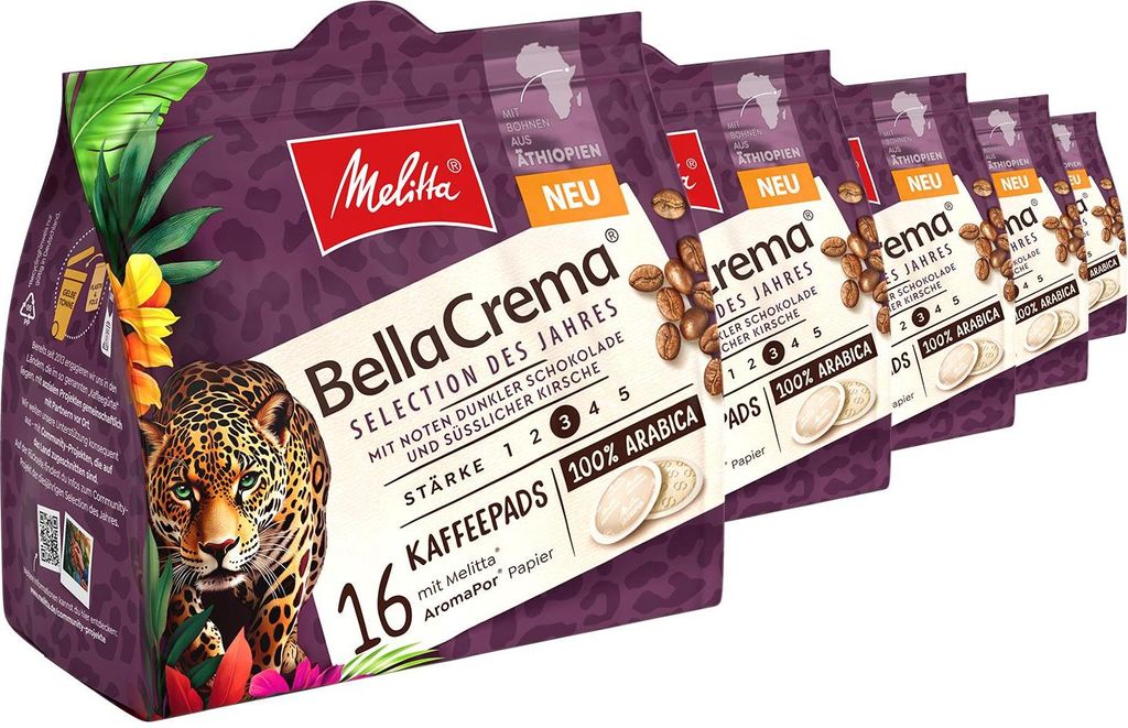 Melitta BellaCrema Selection des Jahres Kaffeepads für Produktbild 