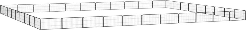 40-tlg. Hundelaufstall Schwarz 100x50cm Stahl Pulverbeschichtet , Sonstiges Hundezubehör Design 2024