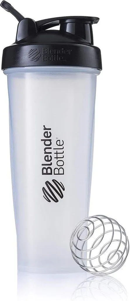 Shaker protéines anti-grumeaux avec bille mélangeuse et bec verseur