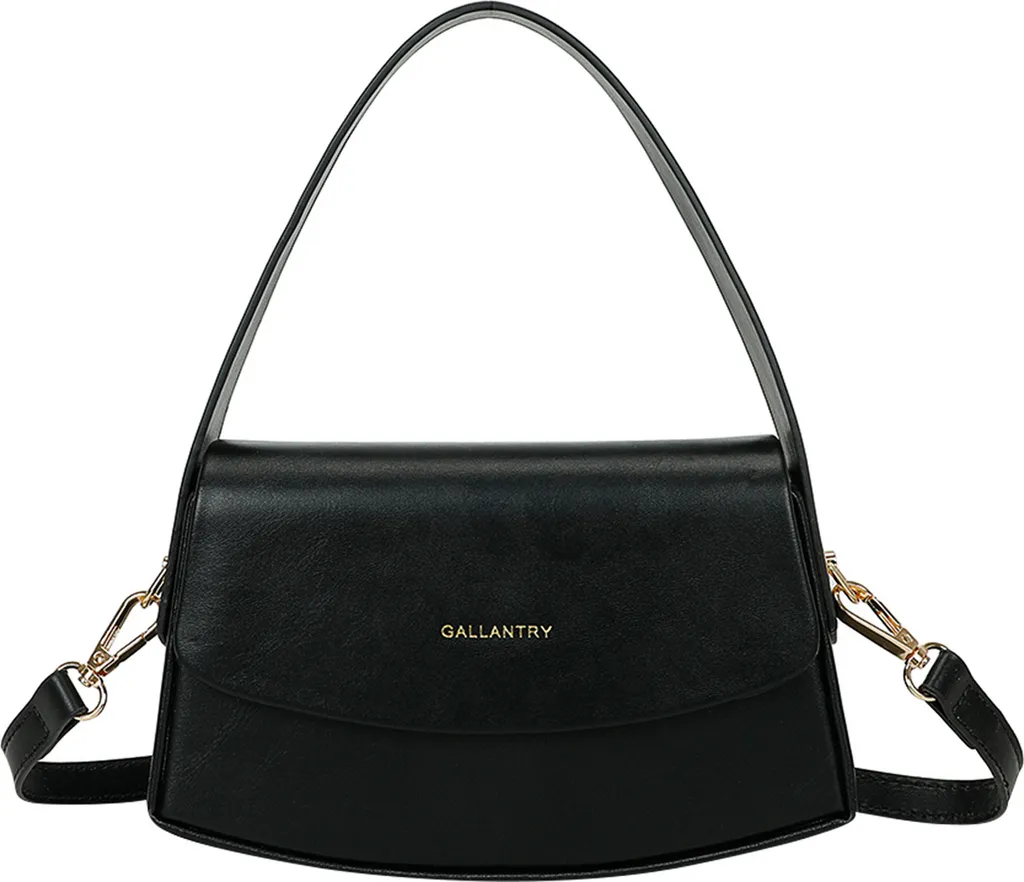 Sac à Bandoulière Baguette Noir Idéal pour Soirée et Sortie Citadine