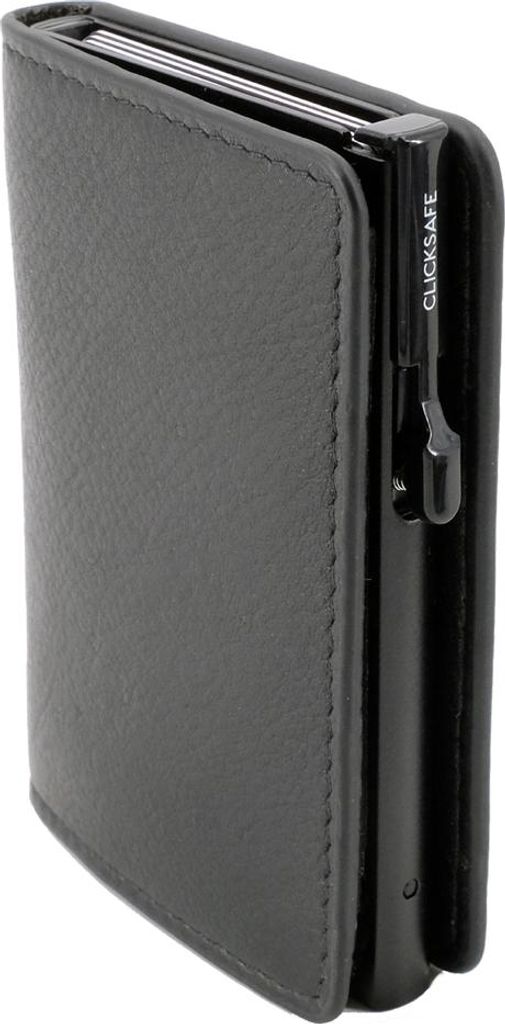 CLICKSAFE Geldbörse SLIM mit Kartenetui Nappaleder braun