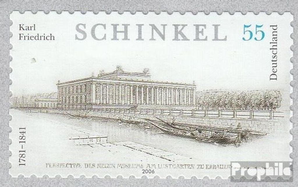 Briefmarken BRD (BR.Deutschland) 2006 Mi 2552 (kompl.Ausg.) selbstklebende Ausgabe postfrisch Schinkel