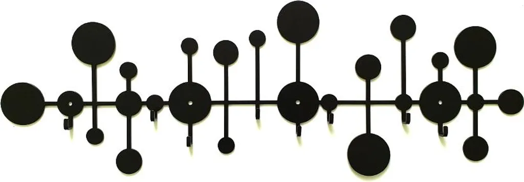 Accroche murale Decorizzly® Elzo - Mini crochet design en métal noir