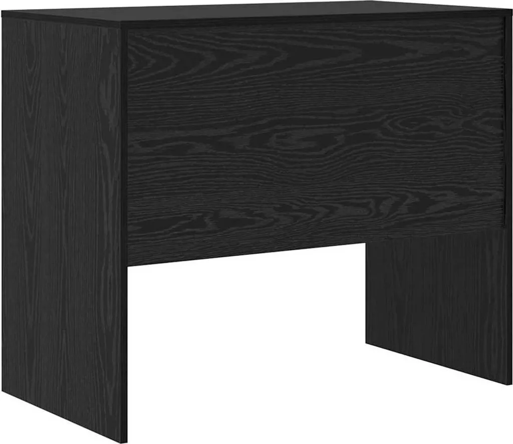 Scrivania PC 90cm Rovere Nero - Tavolo Studio Compatto 90x50x76h cm - 7