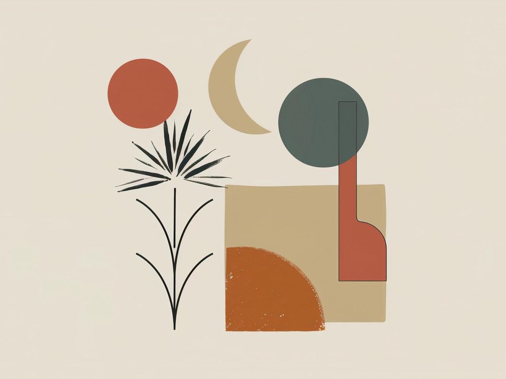 Plakat 20x15cm Sonne, Mond und Leben