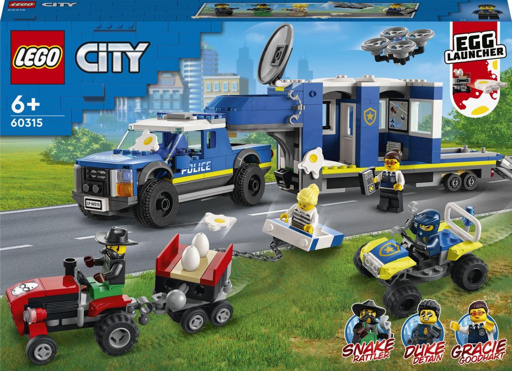 LEGO City Mobilne centrum dowodzenia policji, Zestaw do Zdjęcie produktu 