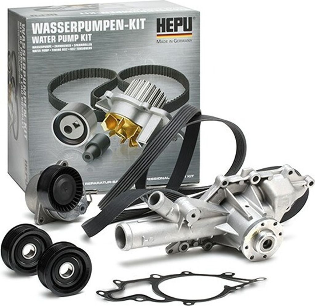 Wasserpumpe + Keilrippenriemensatz HEPU PK15380