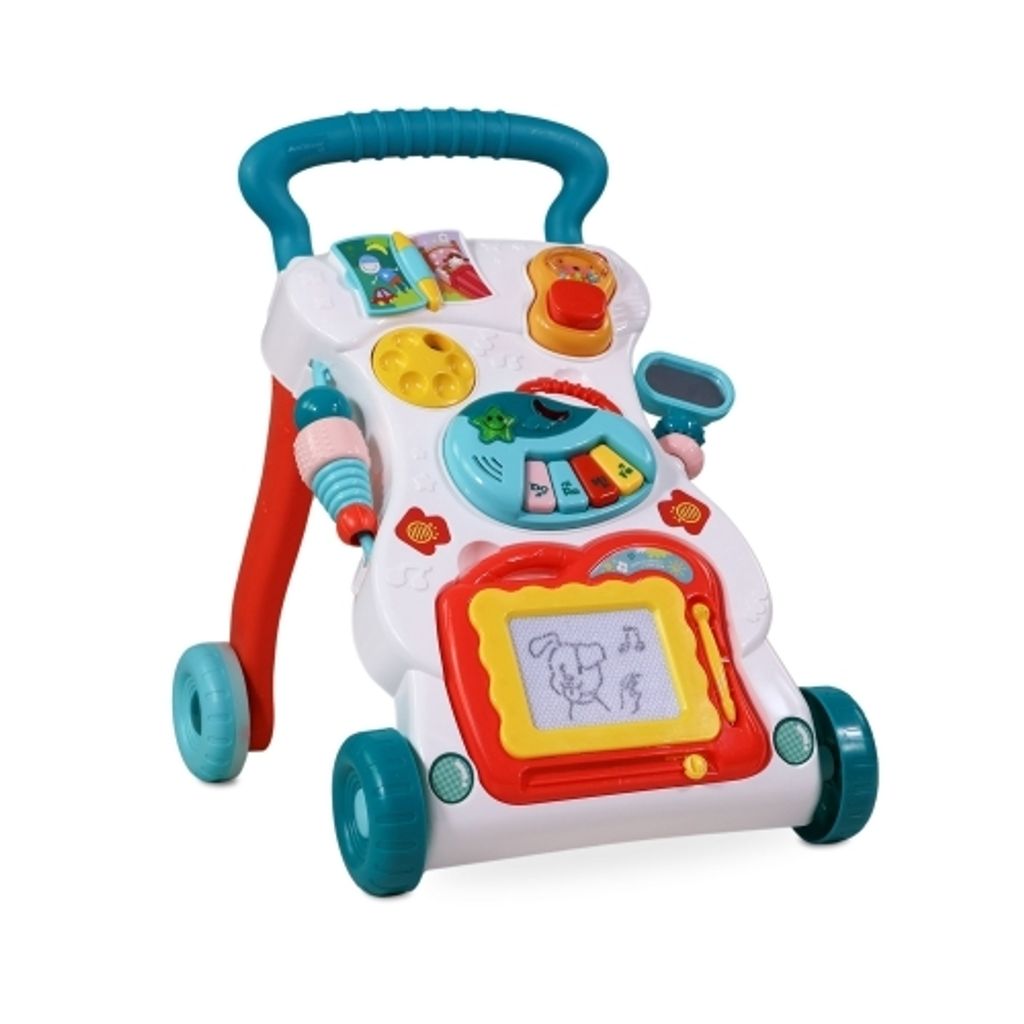 Lauflernwagen Mobiclinic Abnehmbares Spielzeug Lichter und Musik Geschwindigkeitsregulierung +6 Monate Master Multicolor