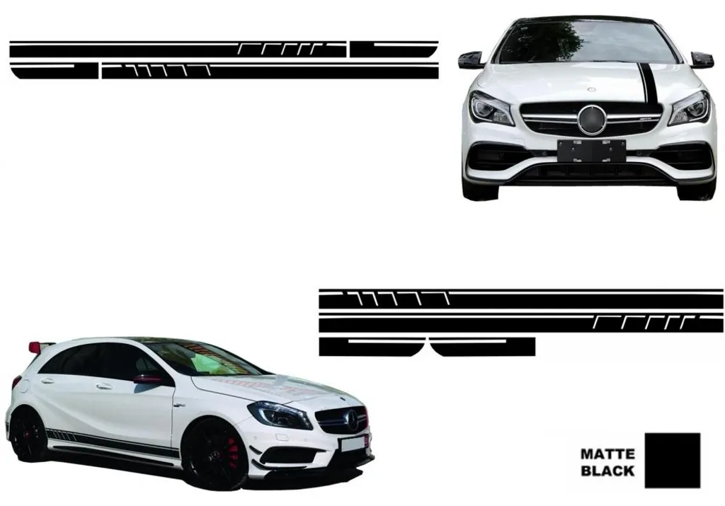 Autocollants Vinyle Haute Qualité pour Mercedes CLA W117 Design A45