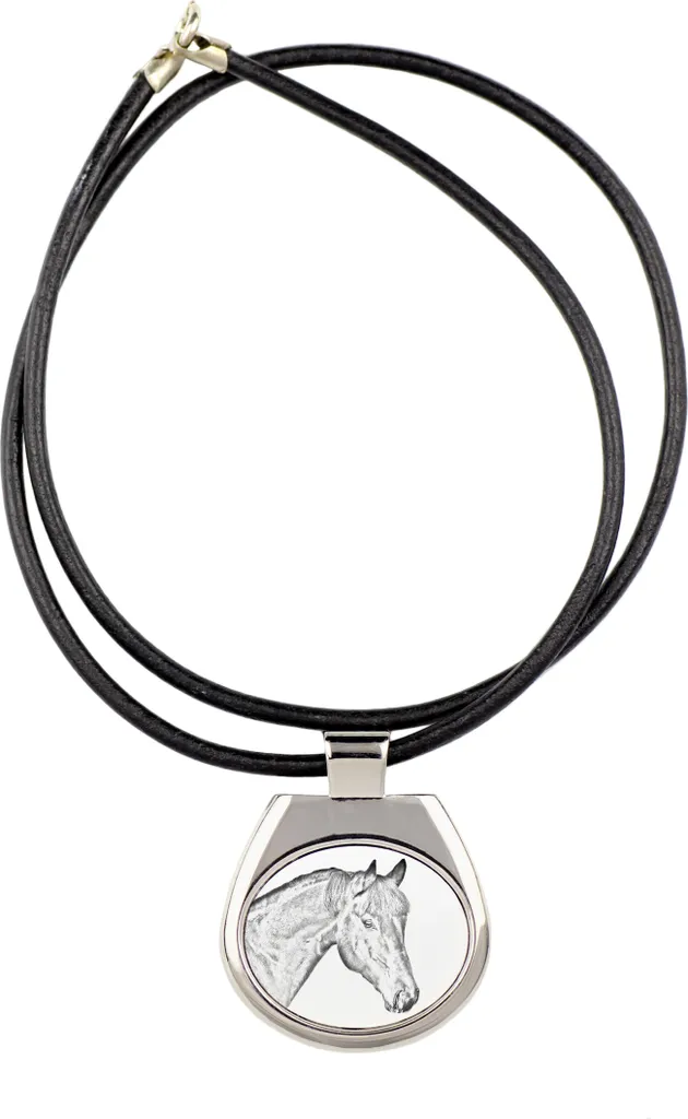 cavallo con criniera - collana con cavallo, ciondolo personalizzato con foto, collana unica per donne e uomini del marchio Art-Dog