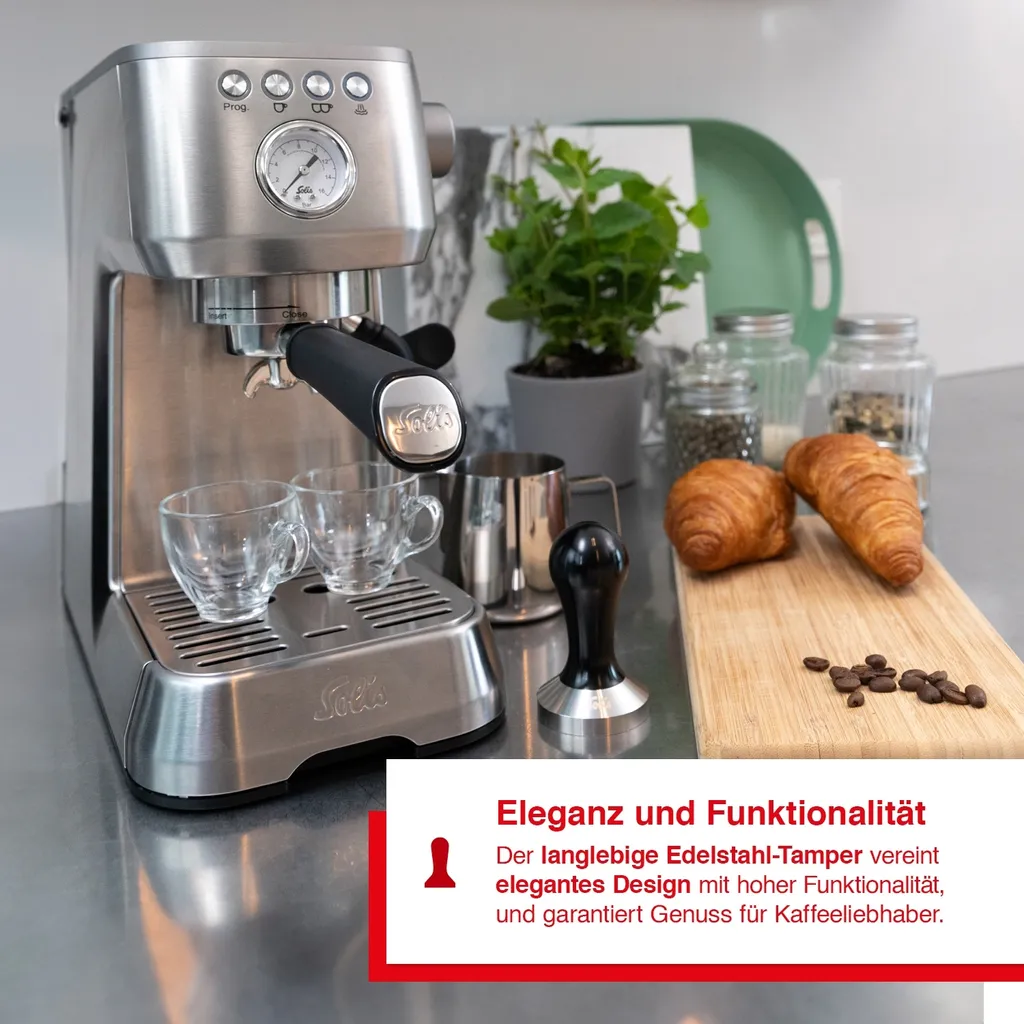 Tasseur 51 mm Solis - Améliorez l'Extraction de votre Espresso Maison
