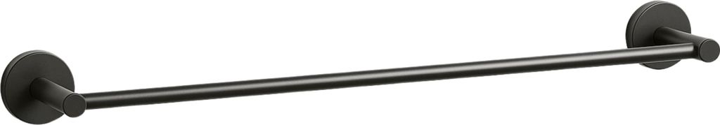 Balneo | Handtuchstange Edelstahl anthrazit GUN METAL | Handtuchhalter 60 cm QUBE Rostfrei | Badetuchstange für Badezimmer