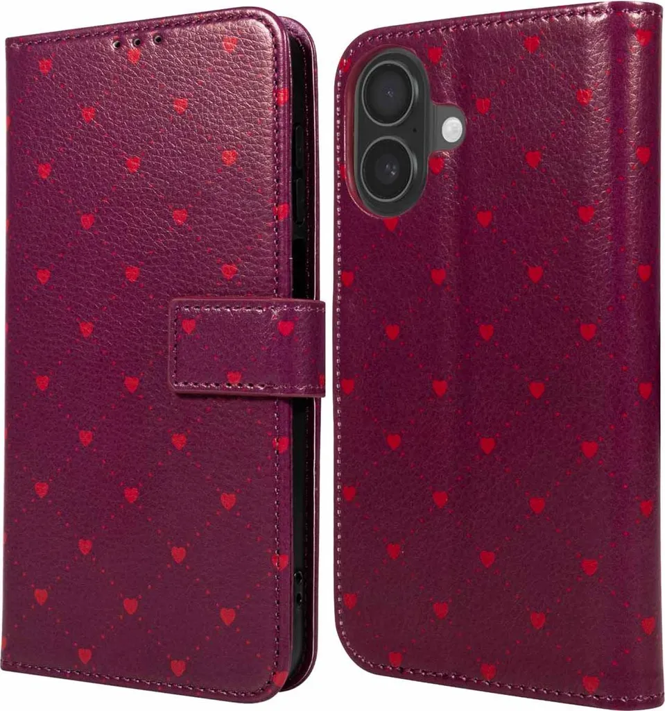 Custodia iPhone 17 imoshion Crush Check Coral Dust - Protezione Design