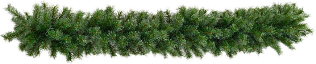 Fortuna Lai 1,8 m künstliche Weihnachtsgirlande mit 160 Spitzen, Tannenbaumgirlande für Treppen & Kamin, festliche Blumendekoration in Grün