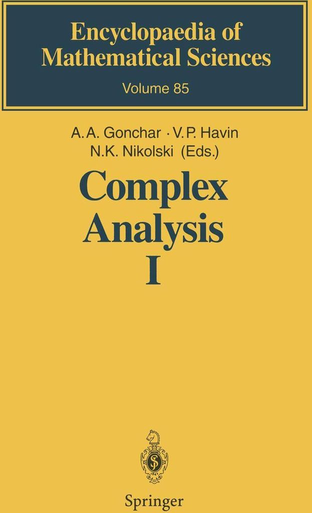 Complex Analysis I
