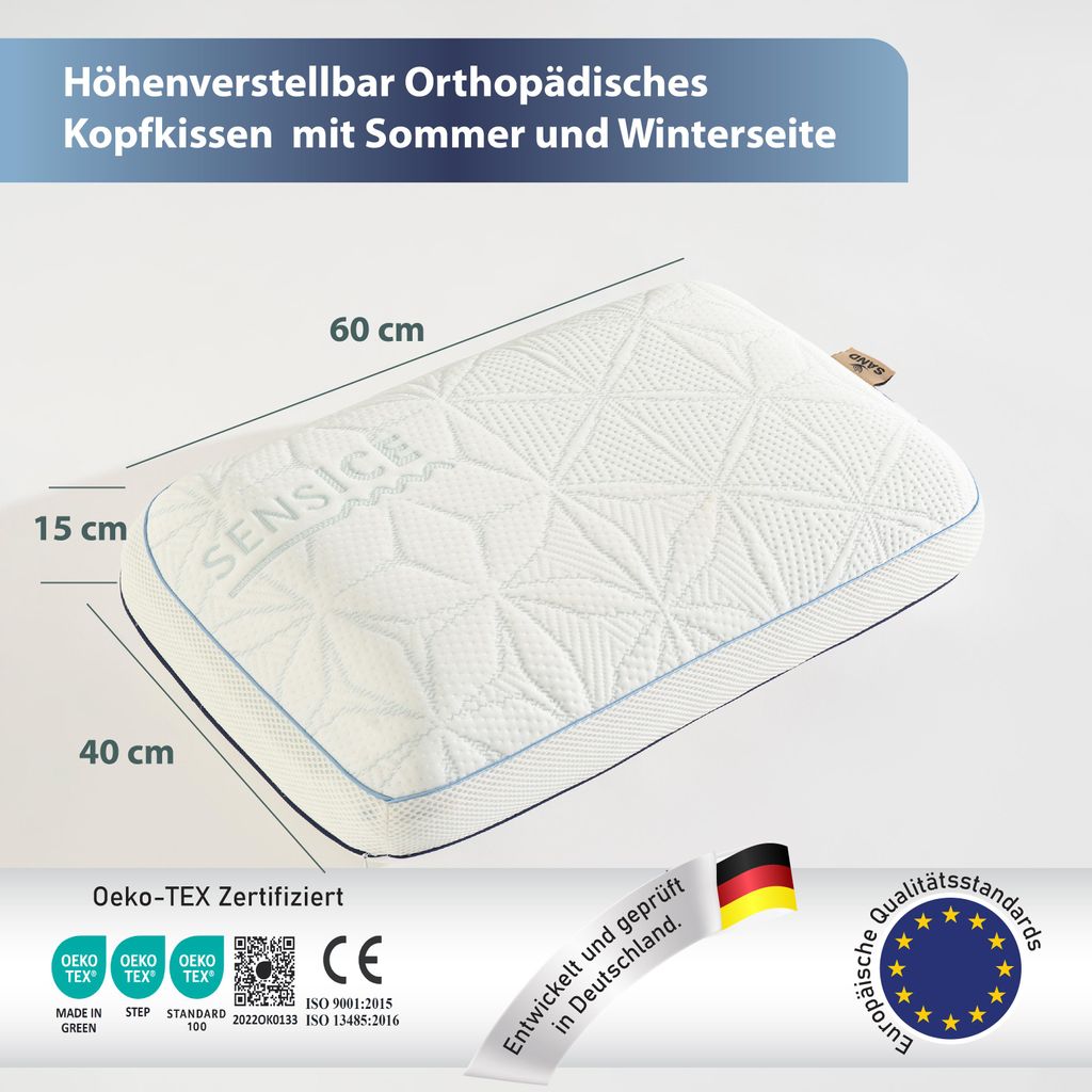 Orthopädisches Visco Nackenstützkissen Produktbild 