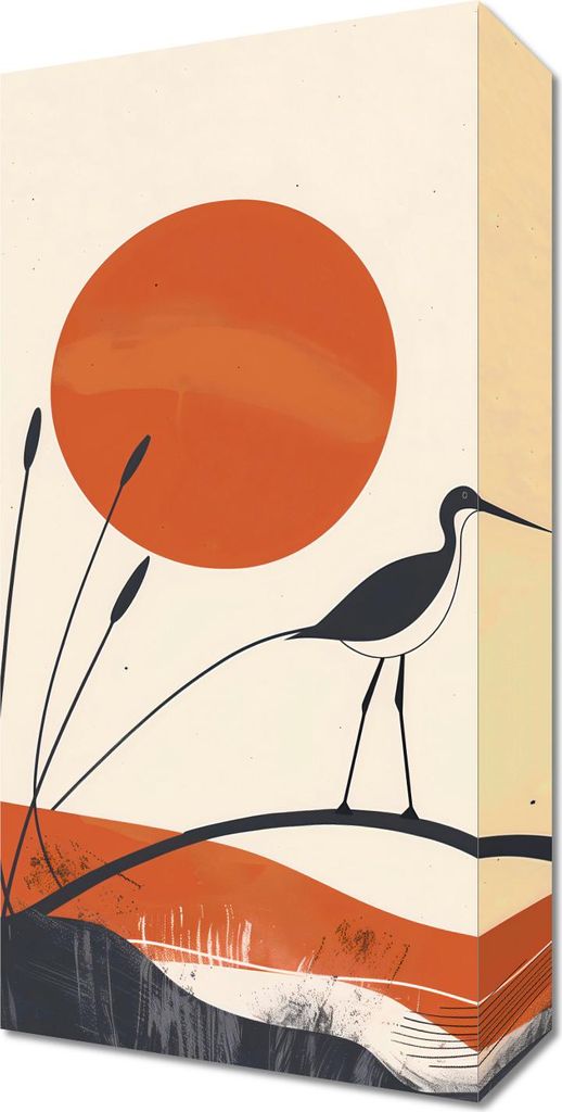 Bild 20x40cm Wärme der Sonnenuntergänge