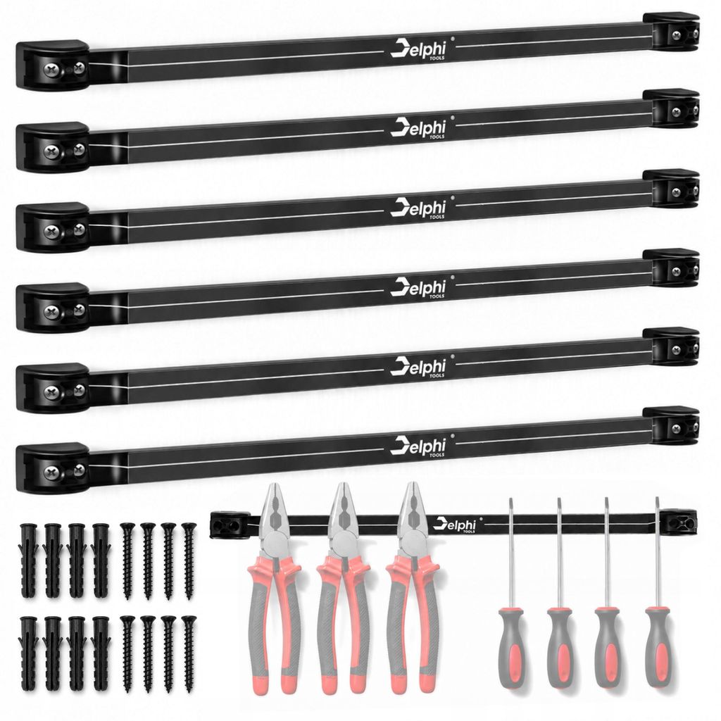 6x barra magnetica per attrezzi, supporto da parete Immagine del prodotto 