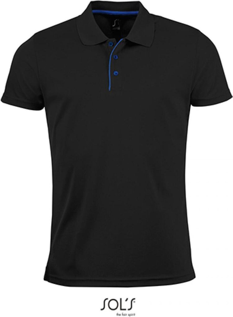 SOLs 01180 | Mens Sports Polo Shirt Performer - Farbe: Black - Größe: 3XL