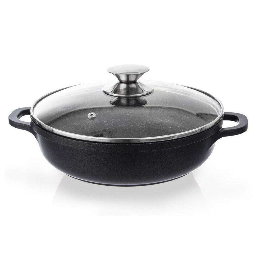 ORION Pfanne Bratpfanne GRANIT Schmortopf Schmorpfann 24cm GRANIT Gas Induktion