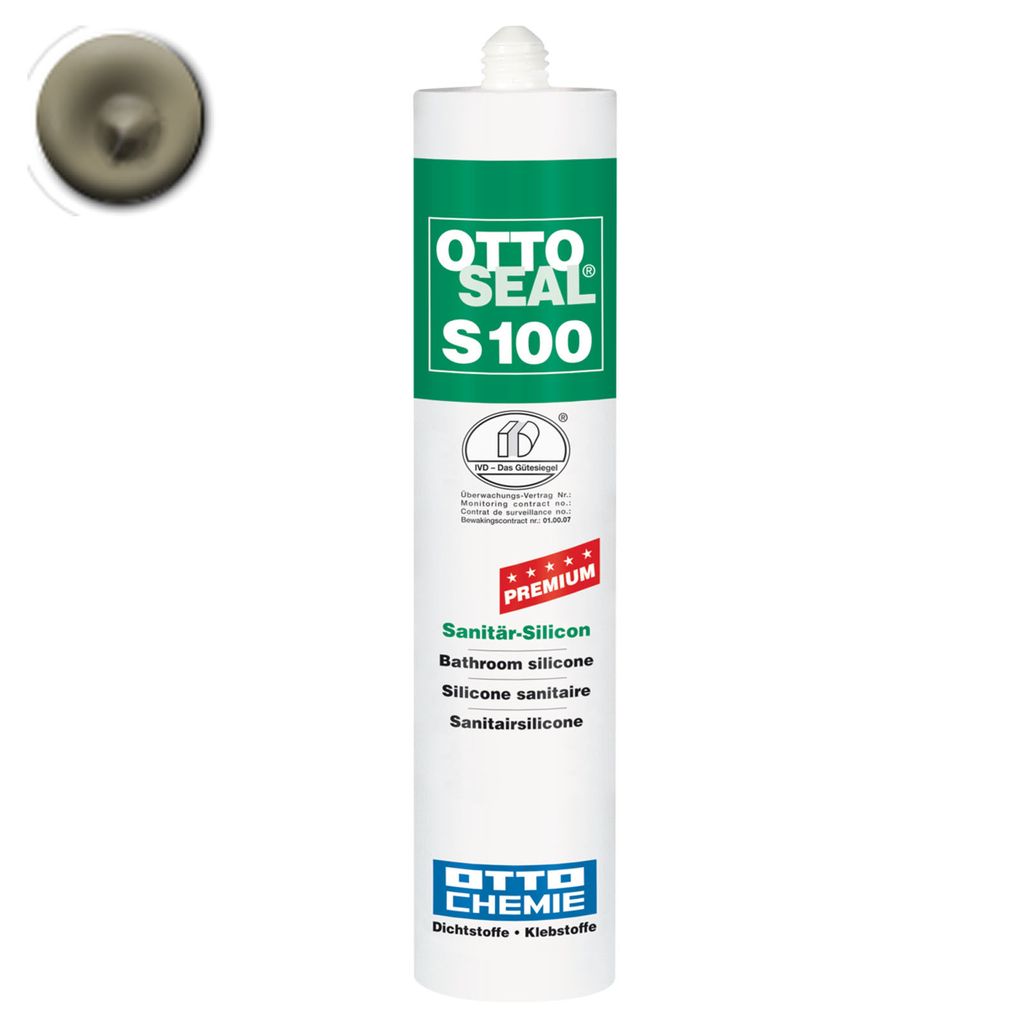 OTTOSEAL S 100 Sanitär-Silicon Sandgrau Kartusche Immagine del prodotto 