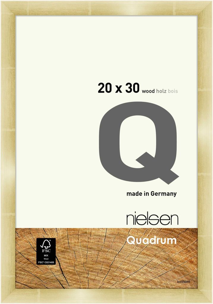nielsen Holz Bilderrahmen Quadrum, 20x30 cm, Gold